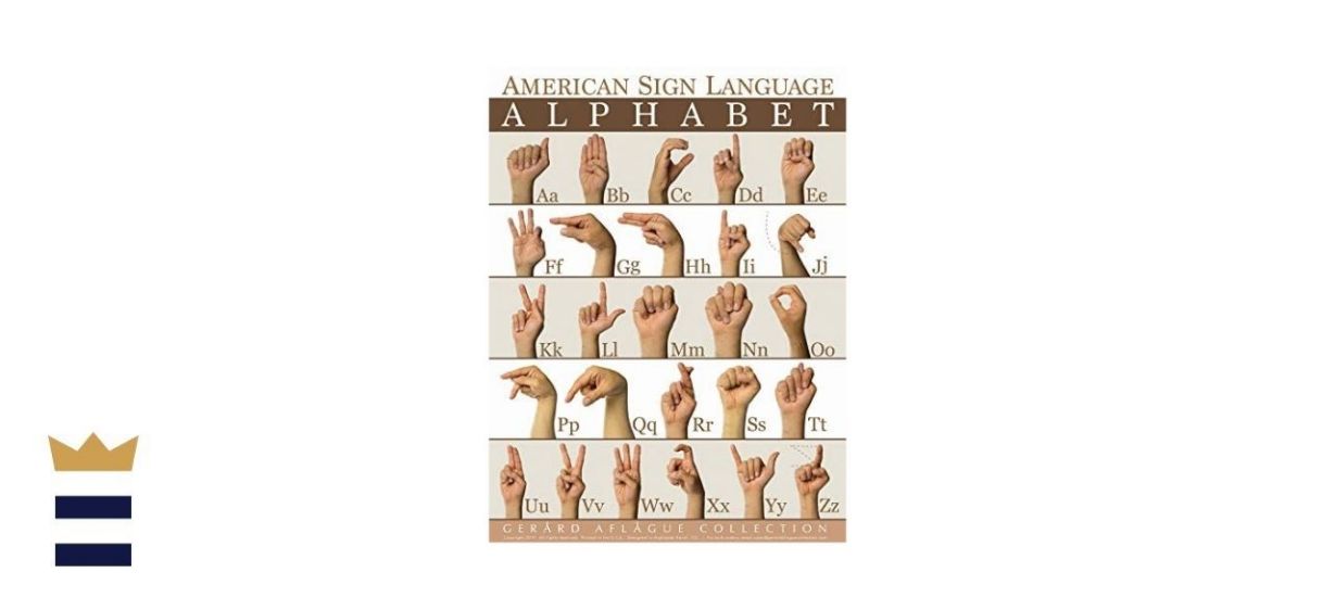 Gerard Aflague Collection crescita Mindset/Five Elements/ASL alphabet poster