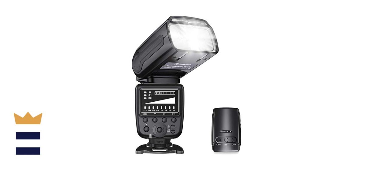 powerextra lcd display flash speedlite