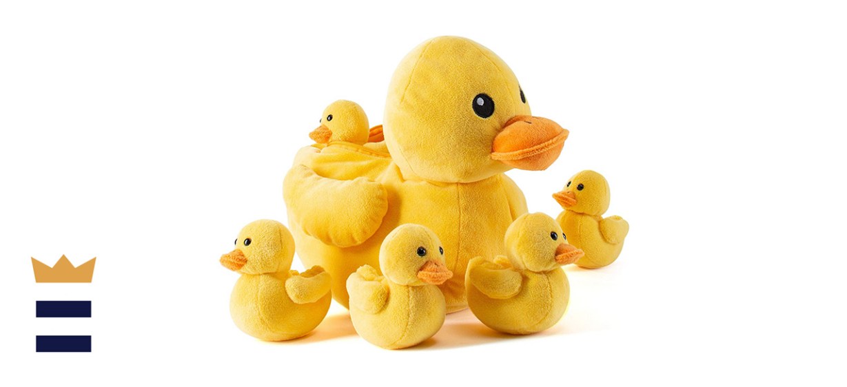 Prextex Six-Piece Plush Duck Toy Playset