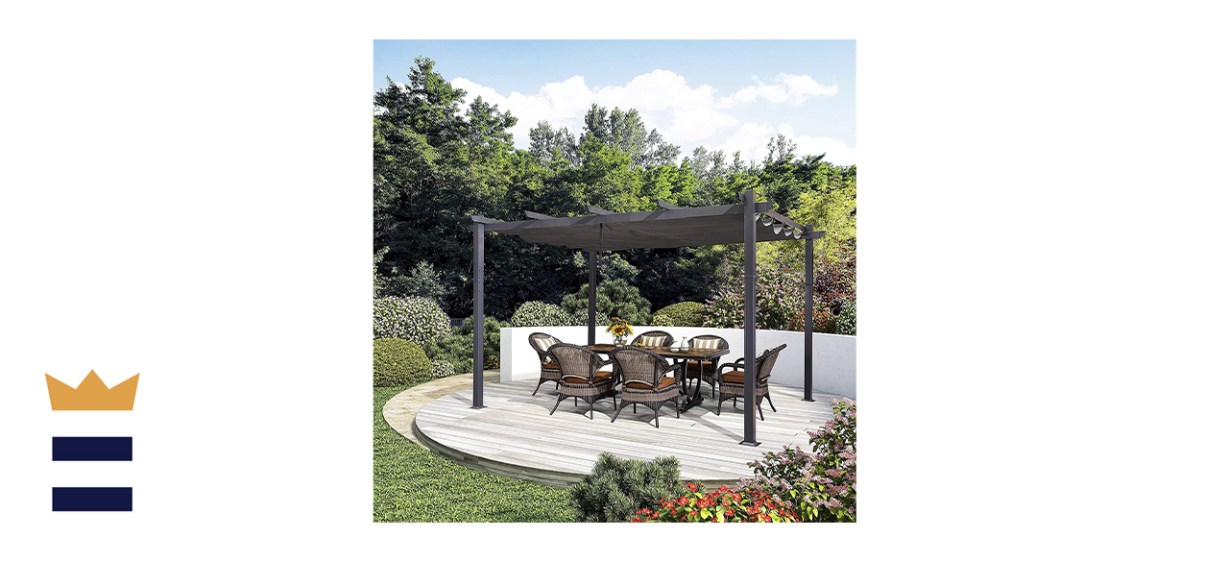 Purple Leaf Retractable Patio Pergola