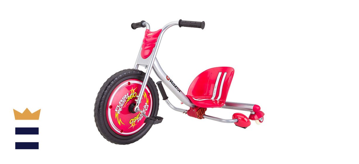 Razor Flash Rider 360 Caster Trike Spinning and Sparking Tricycle