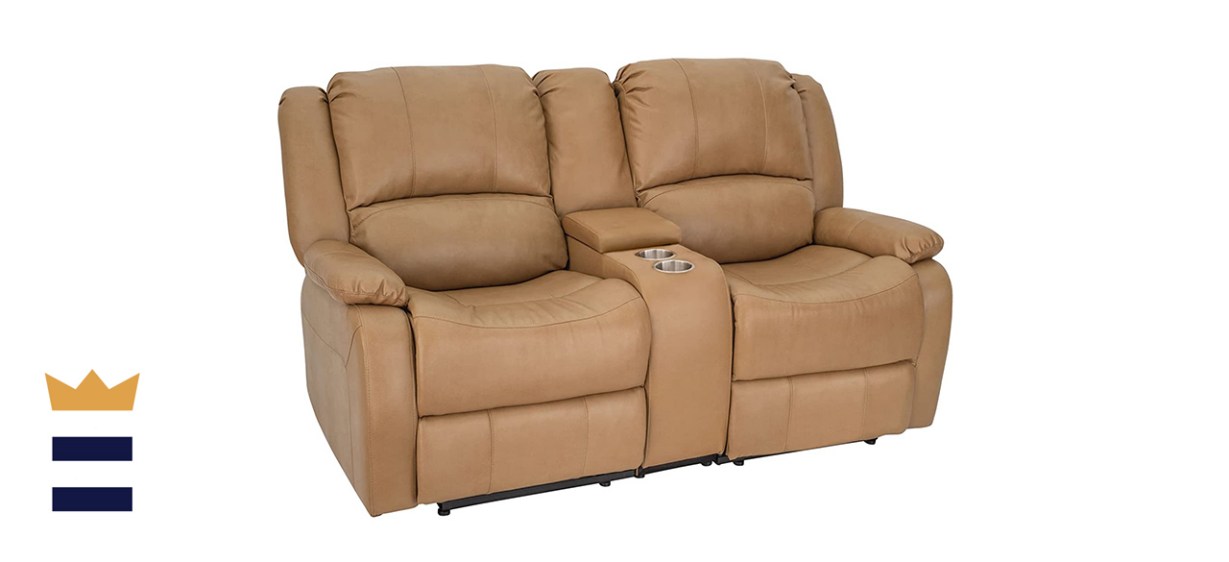 RecPro Charles Collection 67-Inch Double Recliner RV Sofa