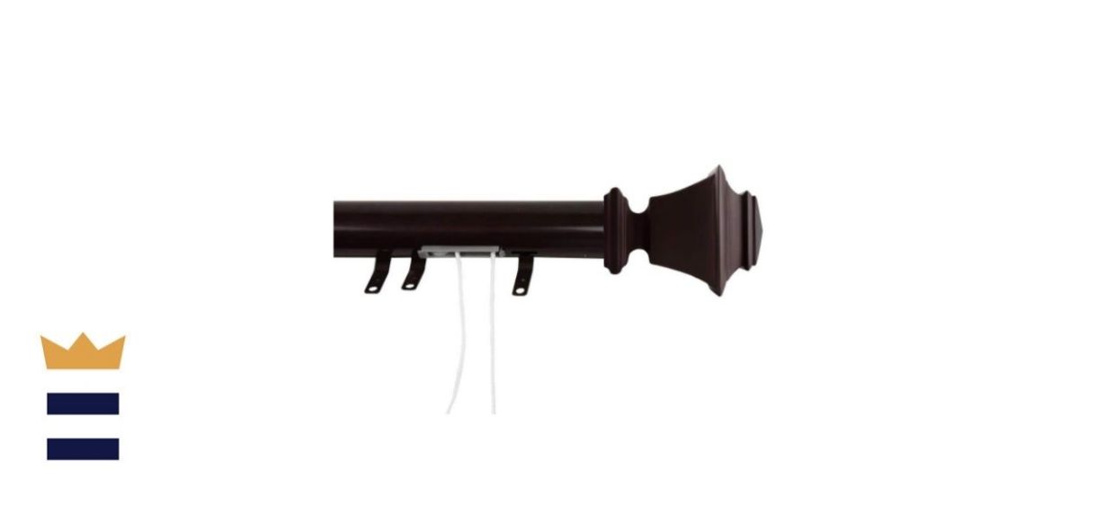 Rod Desyne Bach Traverse Curtain Rod in Cocoa