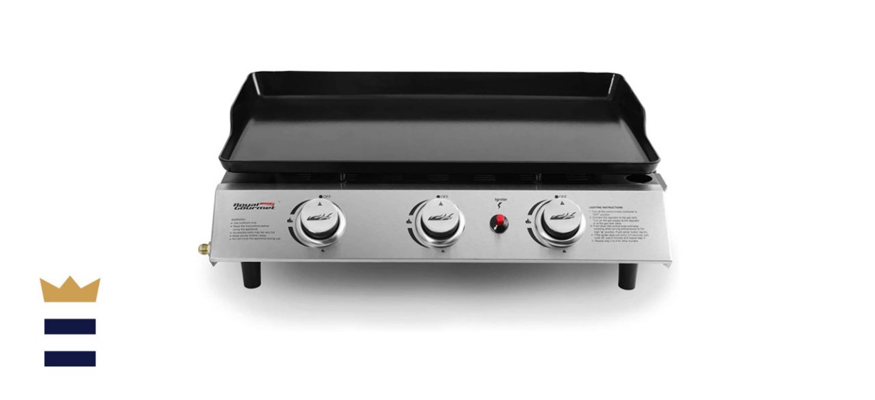 Royal Gourmet Portable 3-Burner Propane Gas Grill Griddle