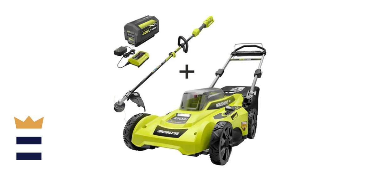 Ryobi 40V Cordless Lawn Mower and Trimmer Set