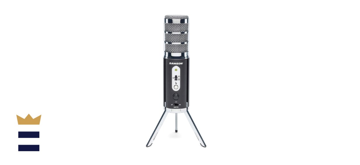 Samson Satellite USB/iOS Broadcast Computer Microphone with Tripod Stand