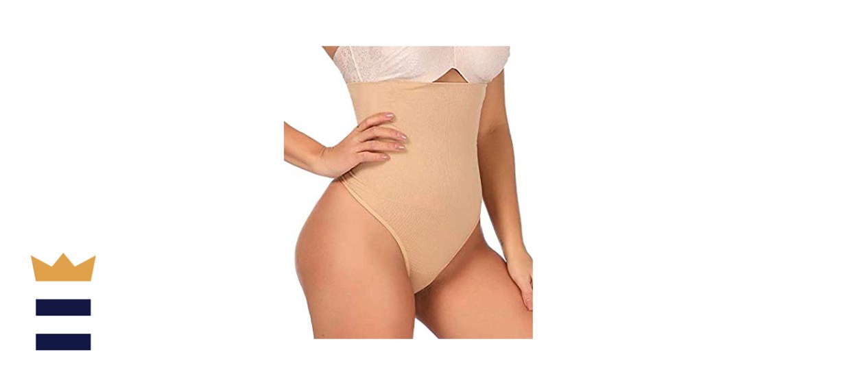 Squeem - Celebrity Style, Women's Medium Control High Waist Thong Shapewear  Beige at  Women's Clothing store