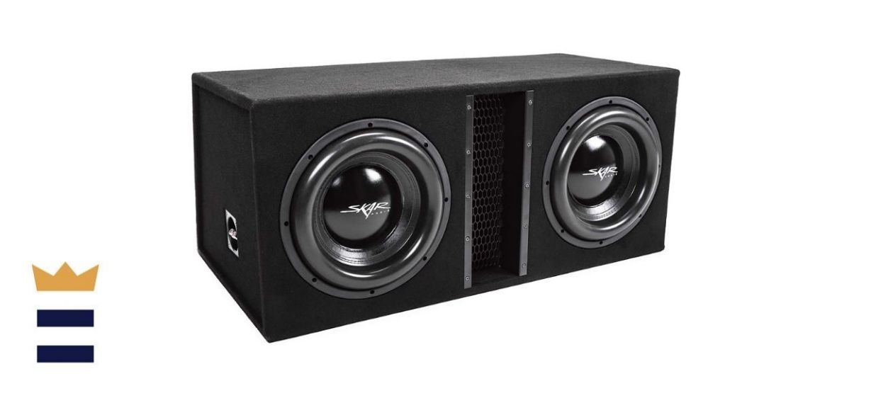 Skar EVL-2X12D4 5000-Watt Dual 12-Inch Vented Subwoofer Enclosure