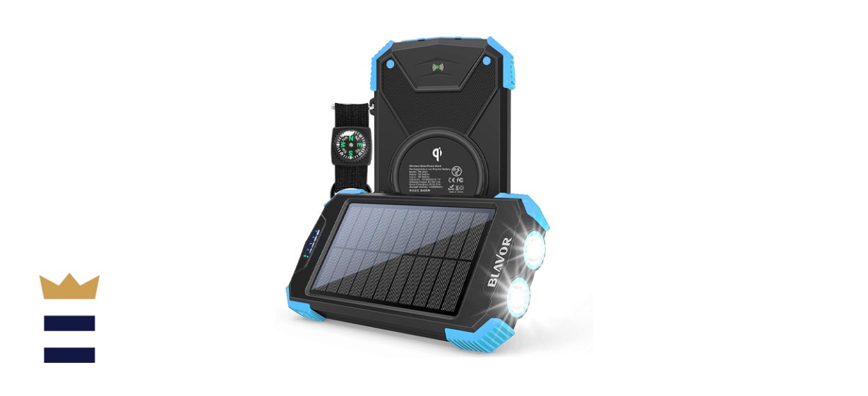 Solar Charger Power Bank, Qi Wireless Charger
