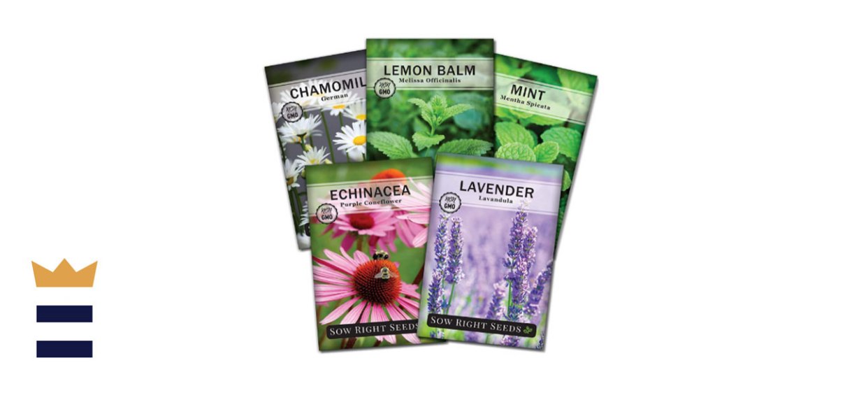 Sow Right Lemon Balm, Mint, Chamomile, Echinacea and Lavender Seeds