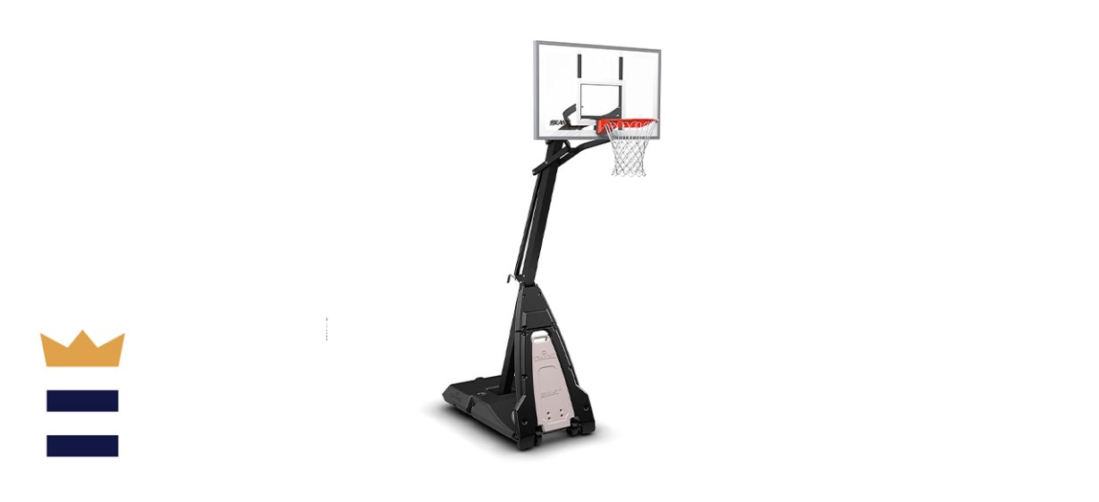 Spalding The Beast Glass Portable Basketball Hoop