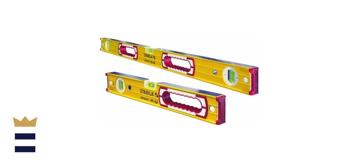 Stabila 48-inch and 16-inch Aluminum Box Beam Level Set