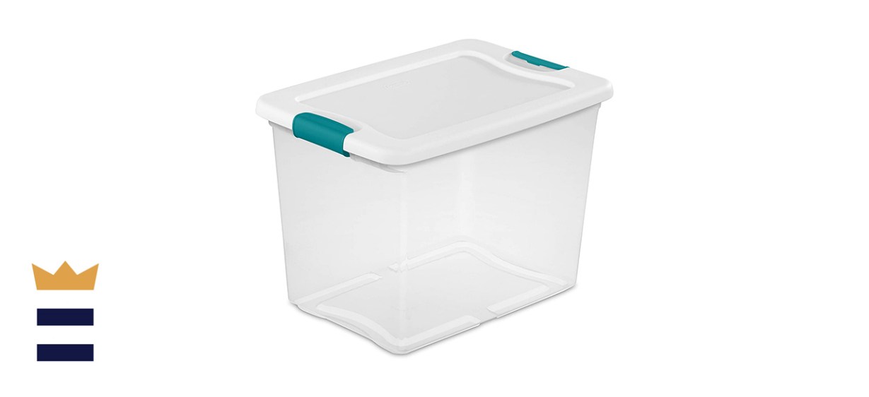 Sterilite 25-Quart Latching Clear Storage Totes