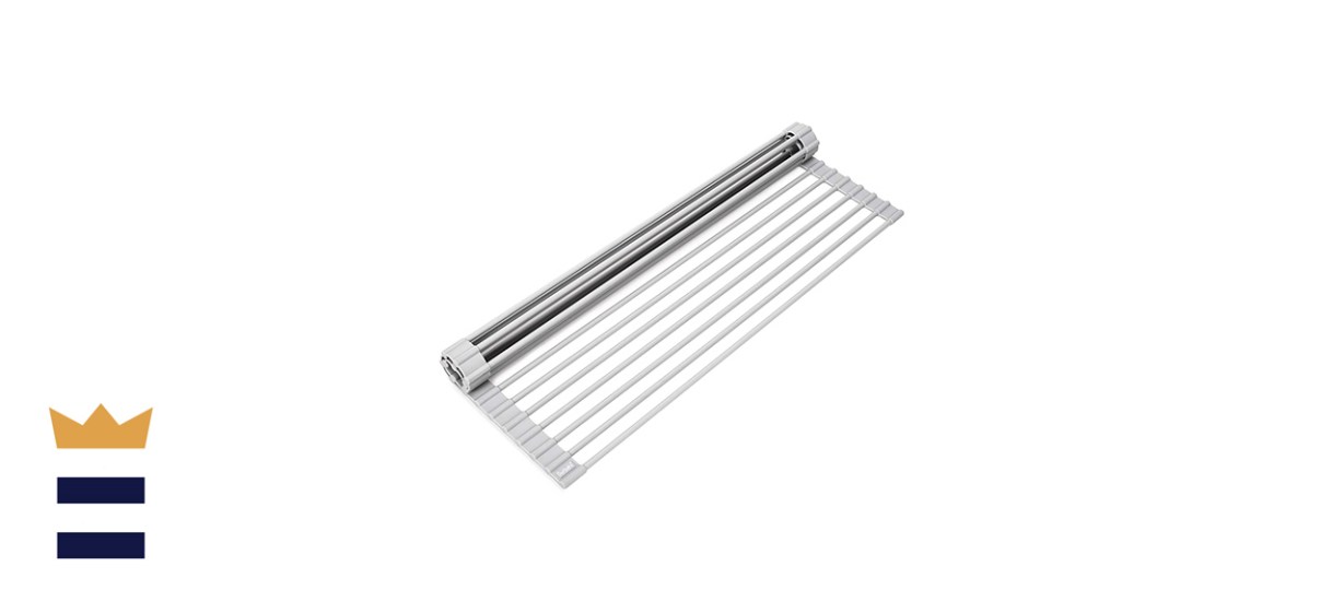 Surpahs Over The Sink Multipurpose Roll-Up Dish Drying Rack