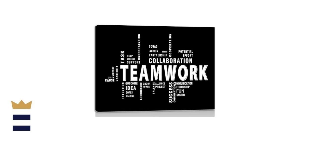 Amart Sun Teamwork Canvas Motivational Quotes Artwork