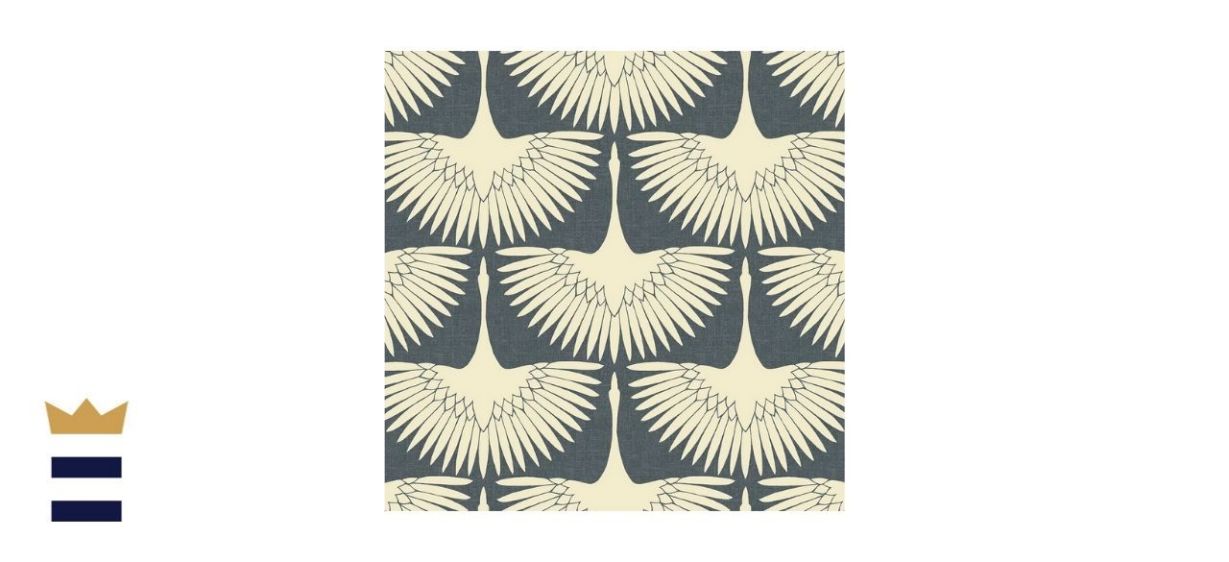 Tempaper Feather Flock Self-Adhesive Wallpaper