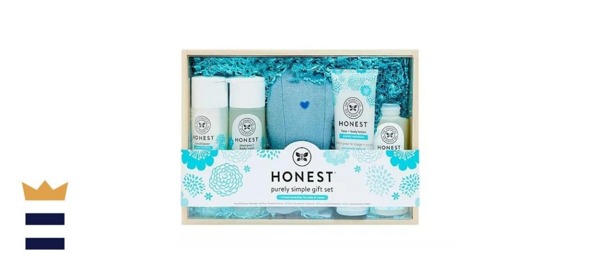 The Honest Company Soapsox Fragrance Free Whale Bath Gift Set