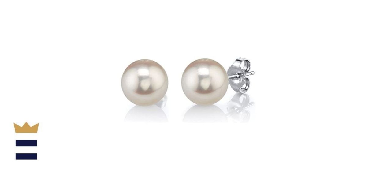 The Pearl Source Freshwater Cultured Pearl Earrings