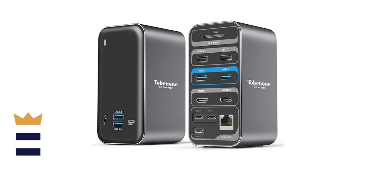 Tobenone USB-C Dual Monitor Docking Station For MacBook Pros