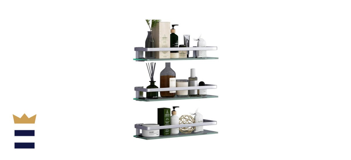 Volpone Glass Wall Shelf 3 Tier