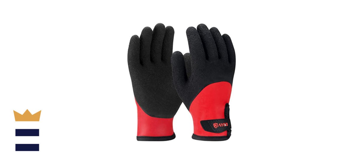 Waterproof Insulated Thermal Work Gloves — KG140W, Full Hand Latex Coated