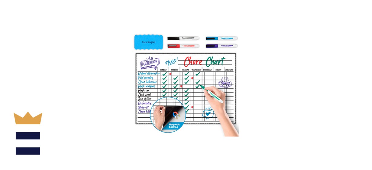 Yaze Magnet Store Magnetic Dry-Erase Chore Chart