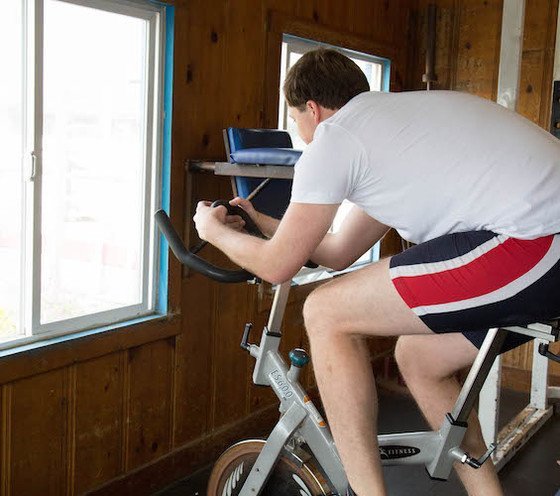 exercise bike while sitting