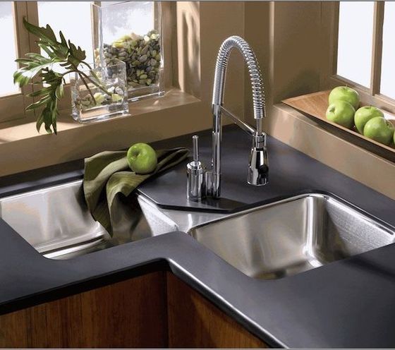 double bowl sinks for many strike the balance between a minimal single bowl option and sometimes overboard three bowl sinks - Kitchen Sinks Photos double bowl sinks for many strike the balance between a minimal single bowl option and sometimes overboard three bowl sinks - Kitchen Sinks Photos