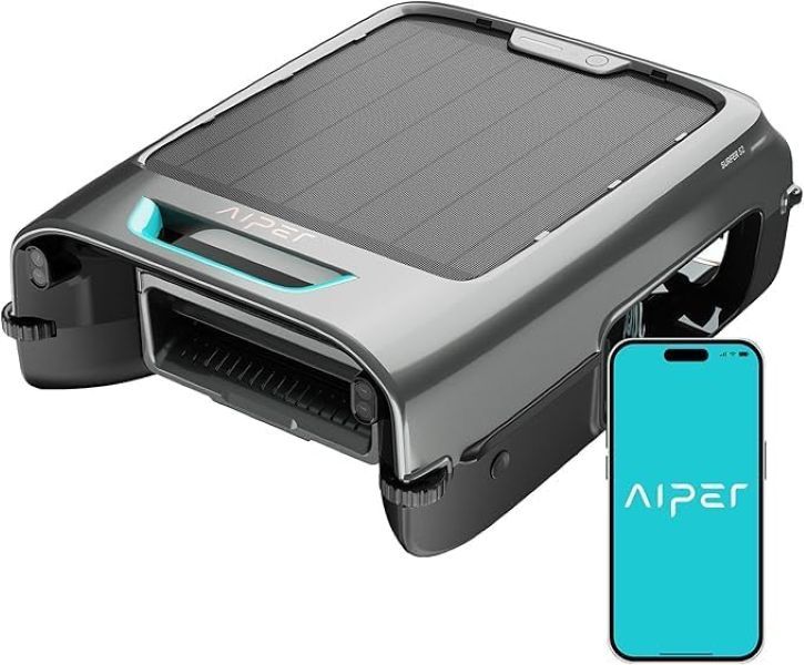 AIPER EcoSurfer S2 Solar Powered Pool Surface Skimmer Robot