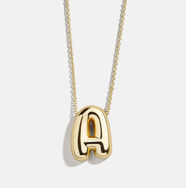 BaubleBar Kids' Bubble Initial Necklace