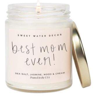 Sweet Water Decor Best Mom Ever Candle 