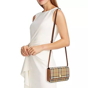 Burberry Hampshire Archive Check Crossbody Bag