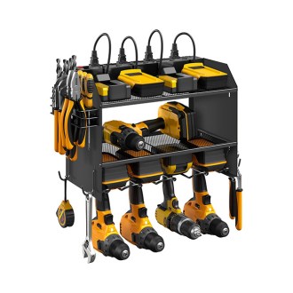 CCCEI Modular Power Tool Organizer Wall Mount with Charging Station