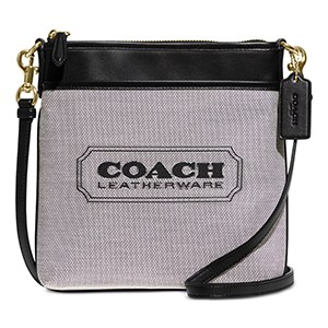 COACH Badge Jacquard Kitt Crossbody