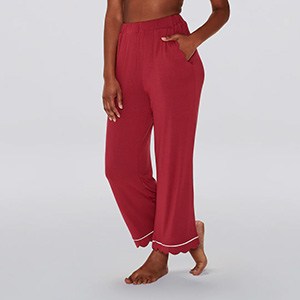 Cotidié Layla Cropped Scallop Sleep Pants