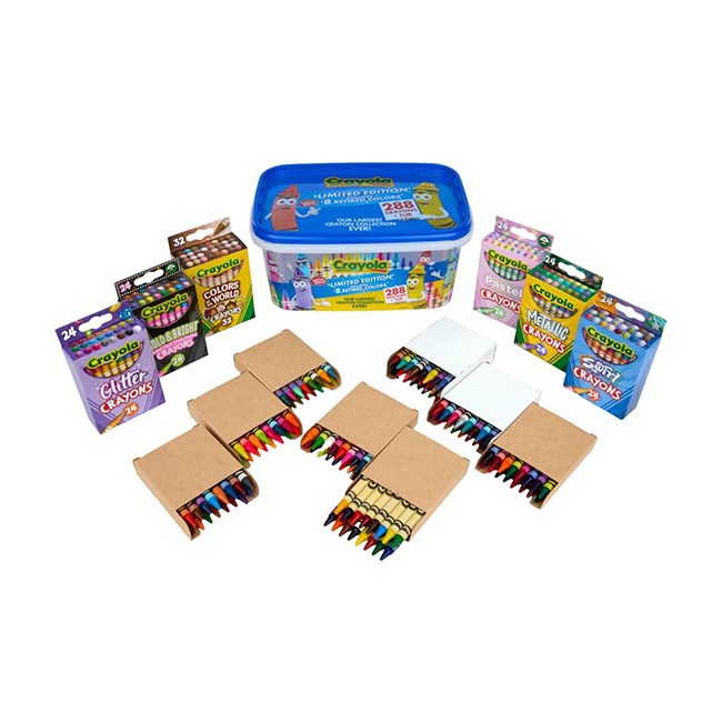 Crayola Crayon Tub - Limited Edition Colors