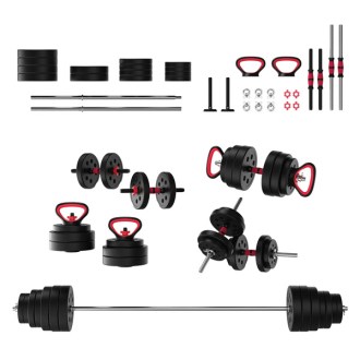 FitRx 5-in-1 SmartBell Gym Adjustable Dumbbells and Barbell Set