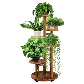 GEEBOBO 5-Tiered Tall Plant Stand