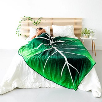 Green Philosophy Gloriosum Giant Leaf Blanket