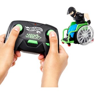 Hot Wheels Aaron Wheelz Remote-Control Wheelchair