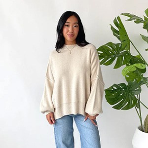 Grey Bandit Martha Sweater in Taupe