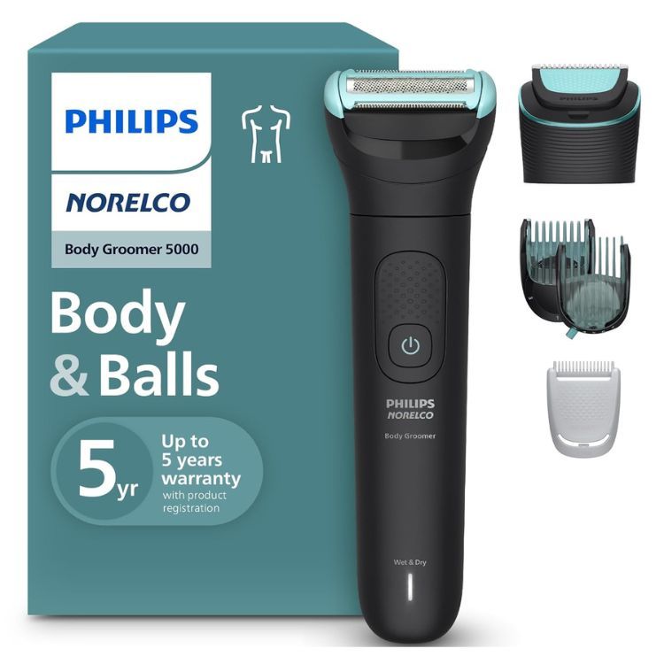 Philips Bodygroom Series 5000 Showerproof Body &amp; Manscaping Trimmer