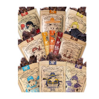 Righteous Felon Beef Jerky & Meat Sticks Variety Pack