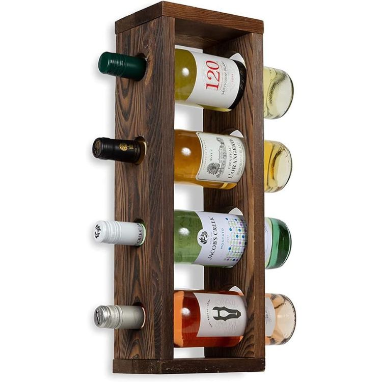 Rustic State Sonoma Wood Wine Rack Wall Mounted Bottle Holder