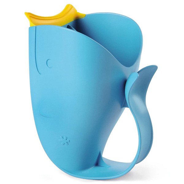 Skip Hop Baby Bath Rinse Cup MOBY Tear-free Waterfall Rinser Blue 