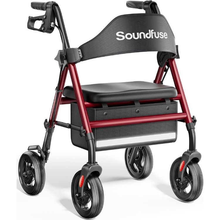 Soundfuse Rollator Walker with Seat