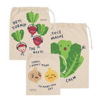 Uncommon Goods Funny Food Plastic-Free Produce Bags