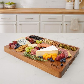 Viking Reversible Acacia Wood Butcher Block Prep and Carving Board