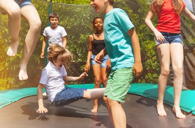 Trampolines with Enclosures
