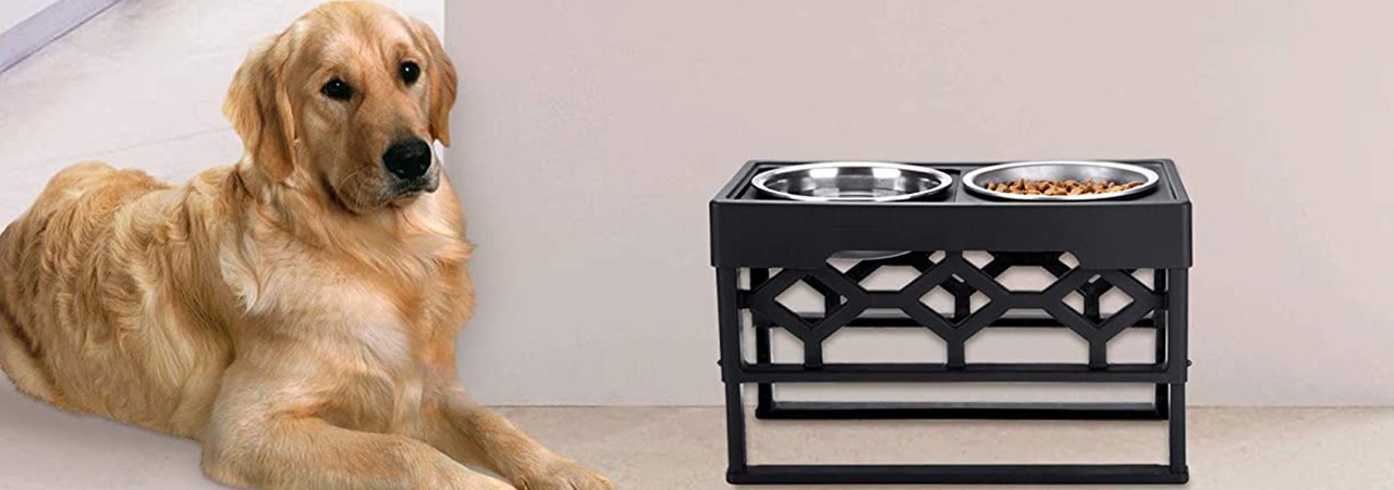 Pet Zone  Designer Diner Adjustable Raised Dog Bowls